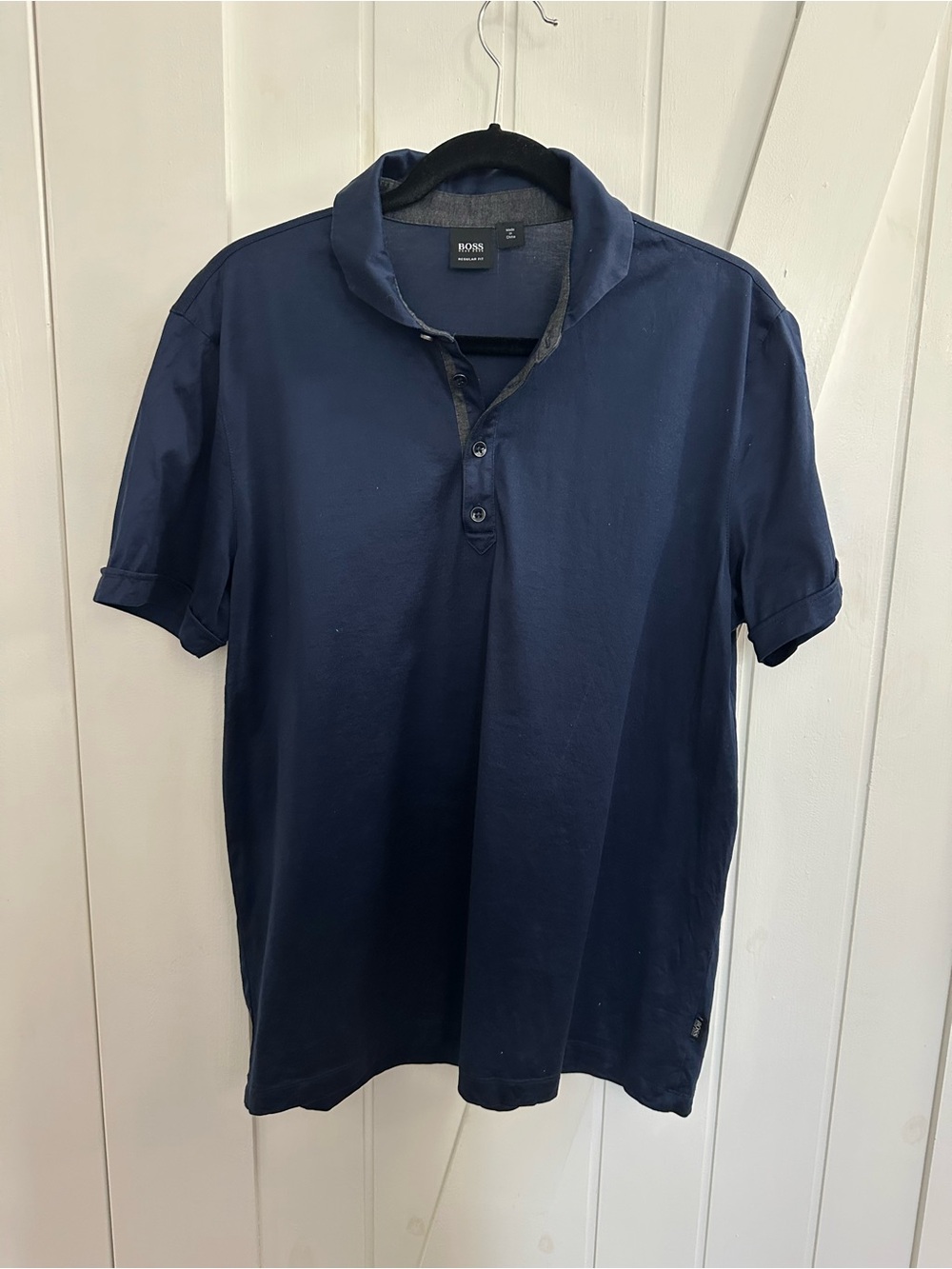 Hugo Boss Deep Navy Short Sleeve Polo Shirt - Size XL